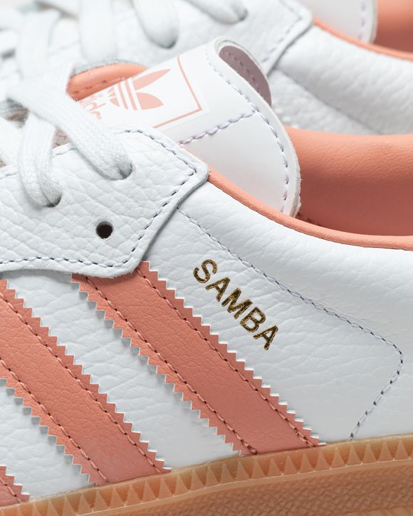 Adidas samba hot sale white pink