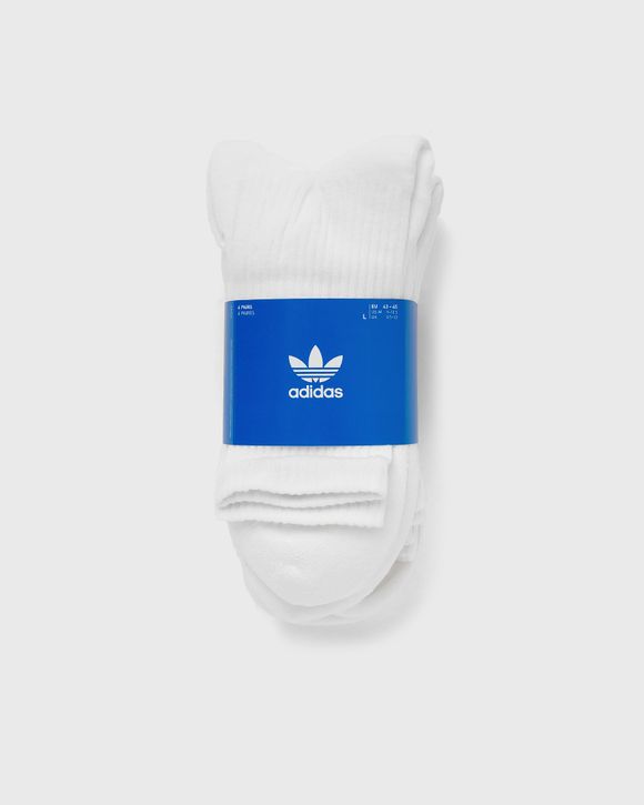 ADIDAS ORIGINALS CHAUSSETTES X3 CREW TREFOIL BLANC - CHAUSSETTE