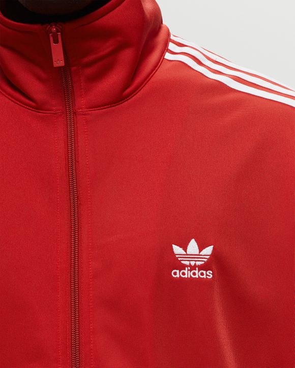 Adidas originals firebird red tracksuit outlet top