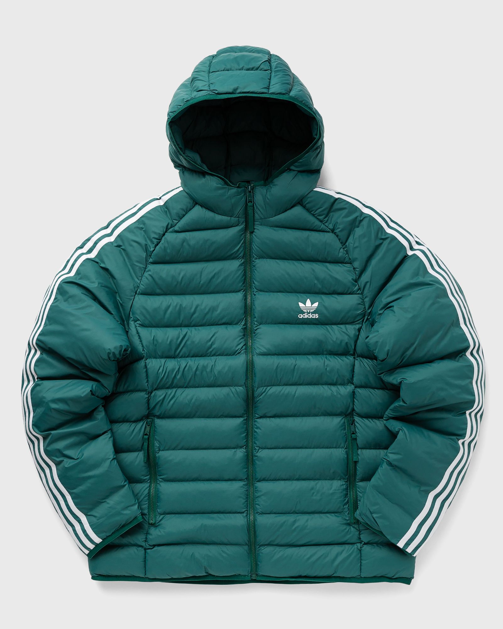 Adidas - pad hooded puff men down & puffer jackets green in größe:s