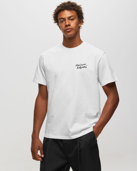 Tシャツ・カットソー MAISON KITSUNE Mini Handwriting Classic Short Sleeve T-Shirt Maison Kitsune Handwriting T-Shirt - IM00130KJ0035-P100