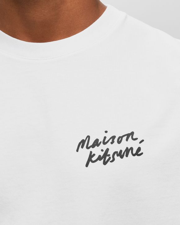 Maison Kitsune MINI HANDWRITING CLASSIC TEE White - WHITE