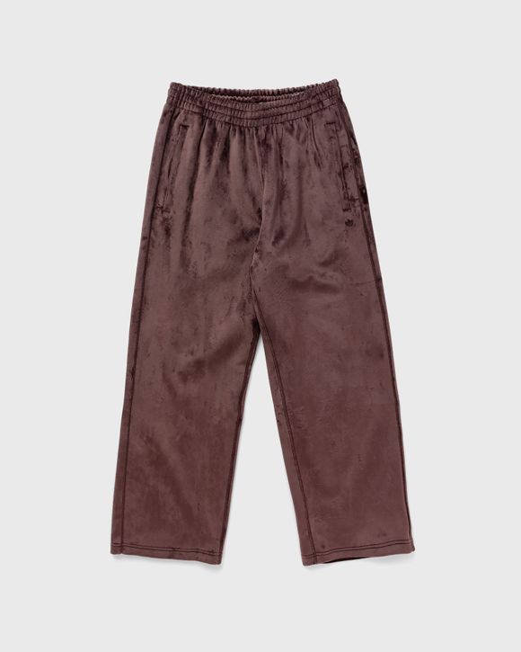 Adidas PREMIUM ESSENTIALS+ VELOUR Pants Brown - SHABRN