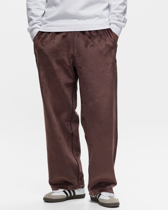 Adidas PREMIUM ESSENTIALS+ VELOUR Pants Brown - SHABRN