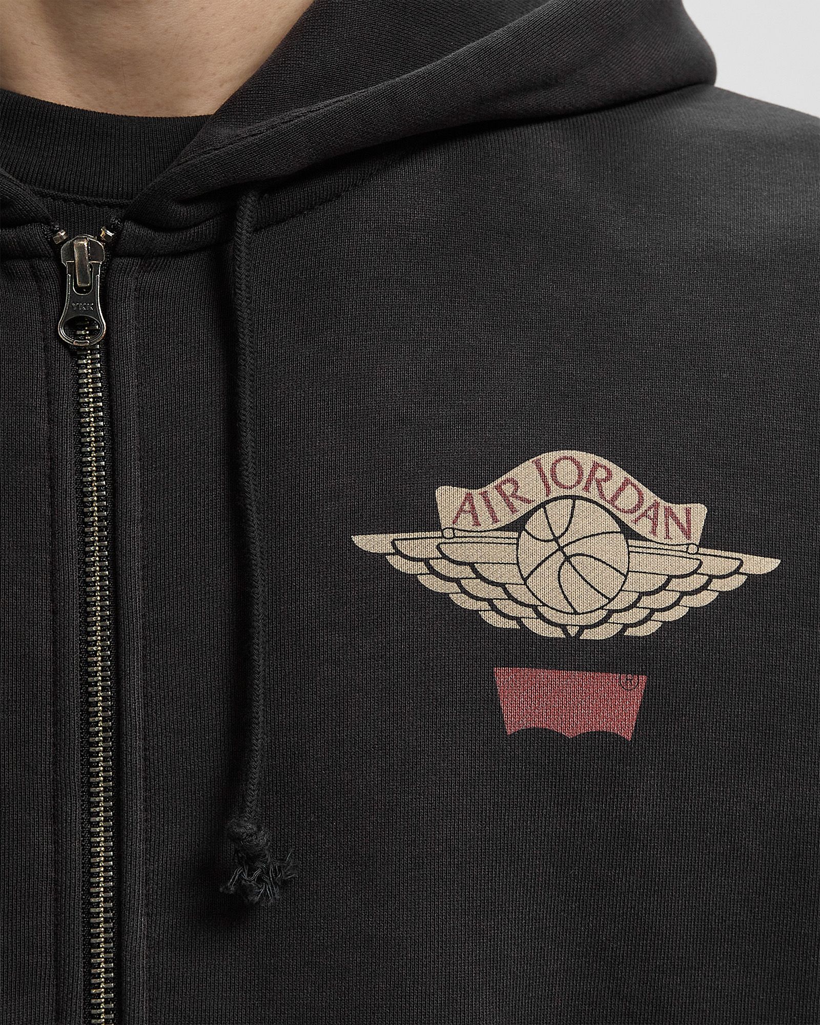 Jordan x LEVIS HOODIE Black | BSTN Store
