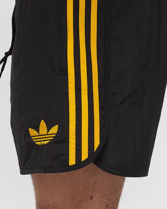 Black and yellow adidas shorts online