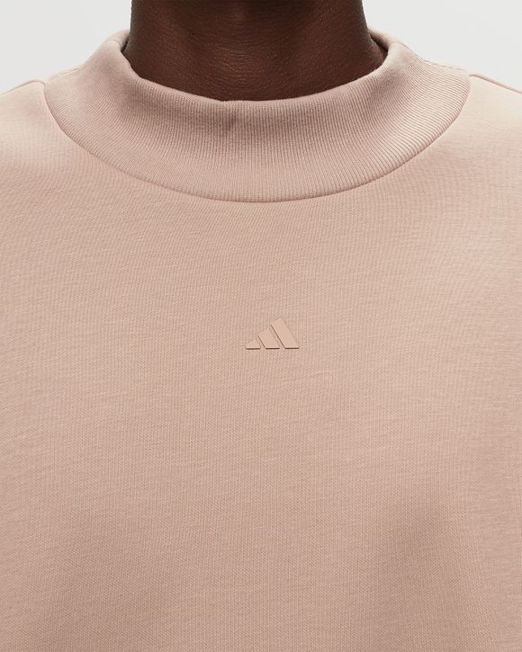 Pink high neck sweatshirt by online adidas