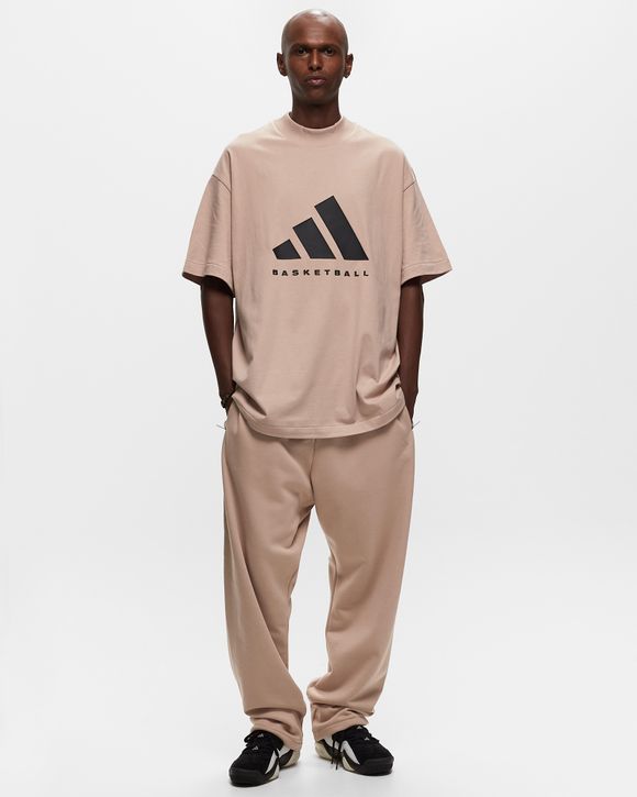 Adidas BASKETBALL FLEECE SWEAT PANTS Beige ASHPEA