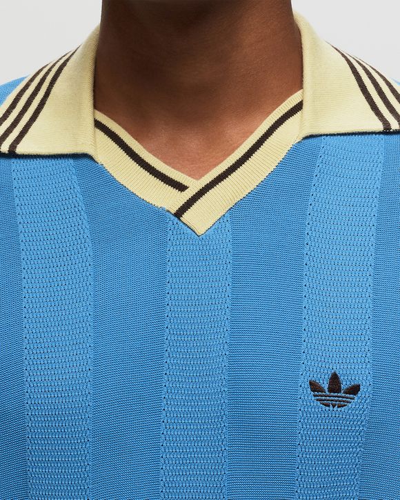 Adidas x Wales Bonner KNIT Football longsleeve Blue | BSTN Store