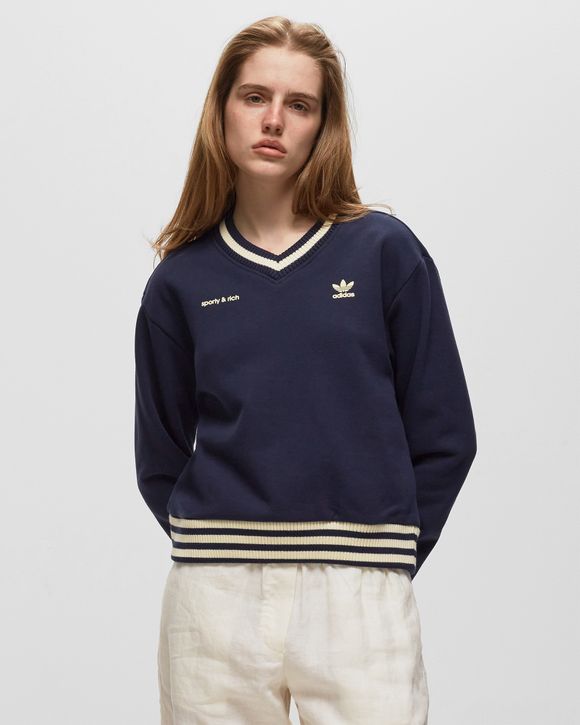 adidas x Sporty \u0026 Rich V-Neck Crew Sweat状態はタグを外し短時間着用のみ