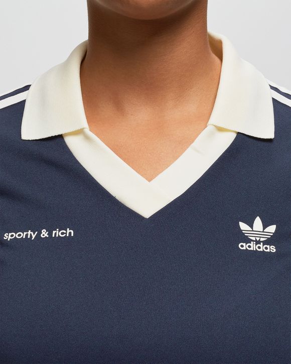 Adidas WMNS SPORTY & RICH Long Sleeve SOCCER Jersey Blue | BSTN Store