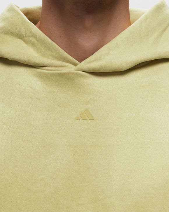 Adidas trefoil hoodie on sale yellow