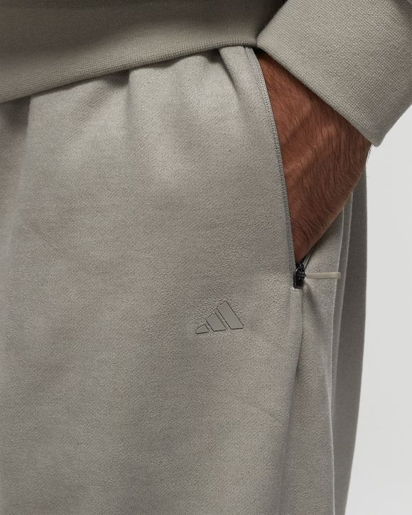 Adidas BASKETBALL SUEDED PANTS Grey - Sesame