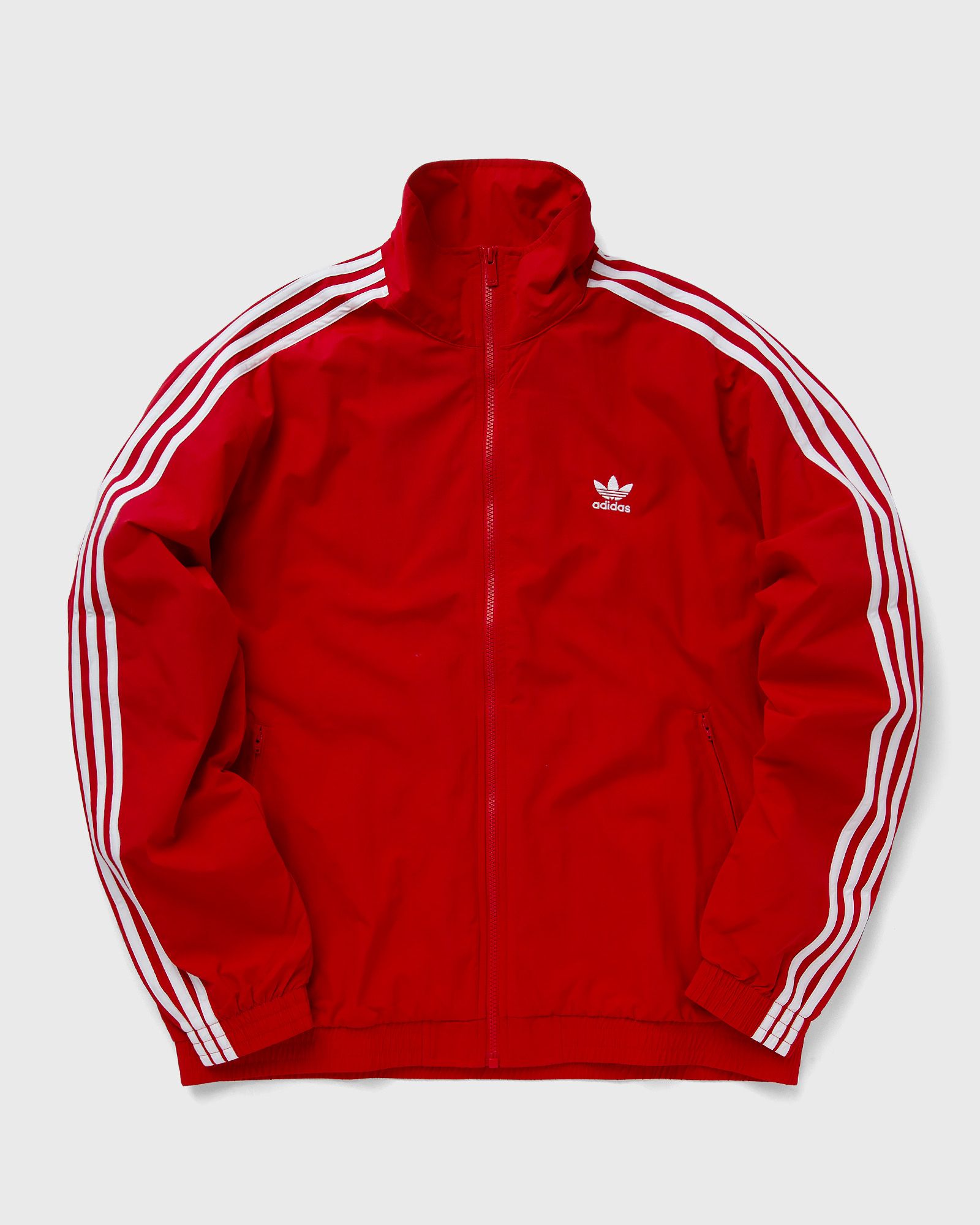 Adidas firebird hotsell jacket red