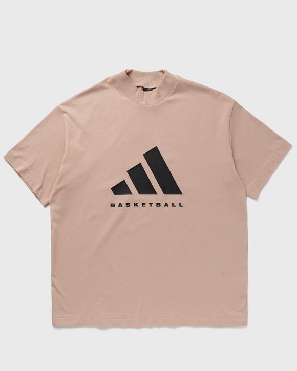 Adidas BASKETBALL COTTON JERSEY TEE Beige | BSTN Store