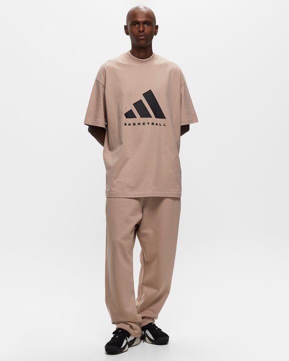 Adidas BASKETBALL COTTON JERSEY TEE Beige BSTN Store