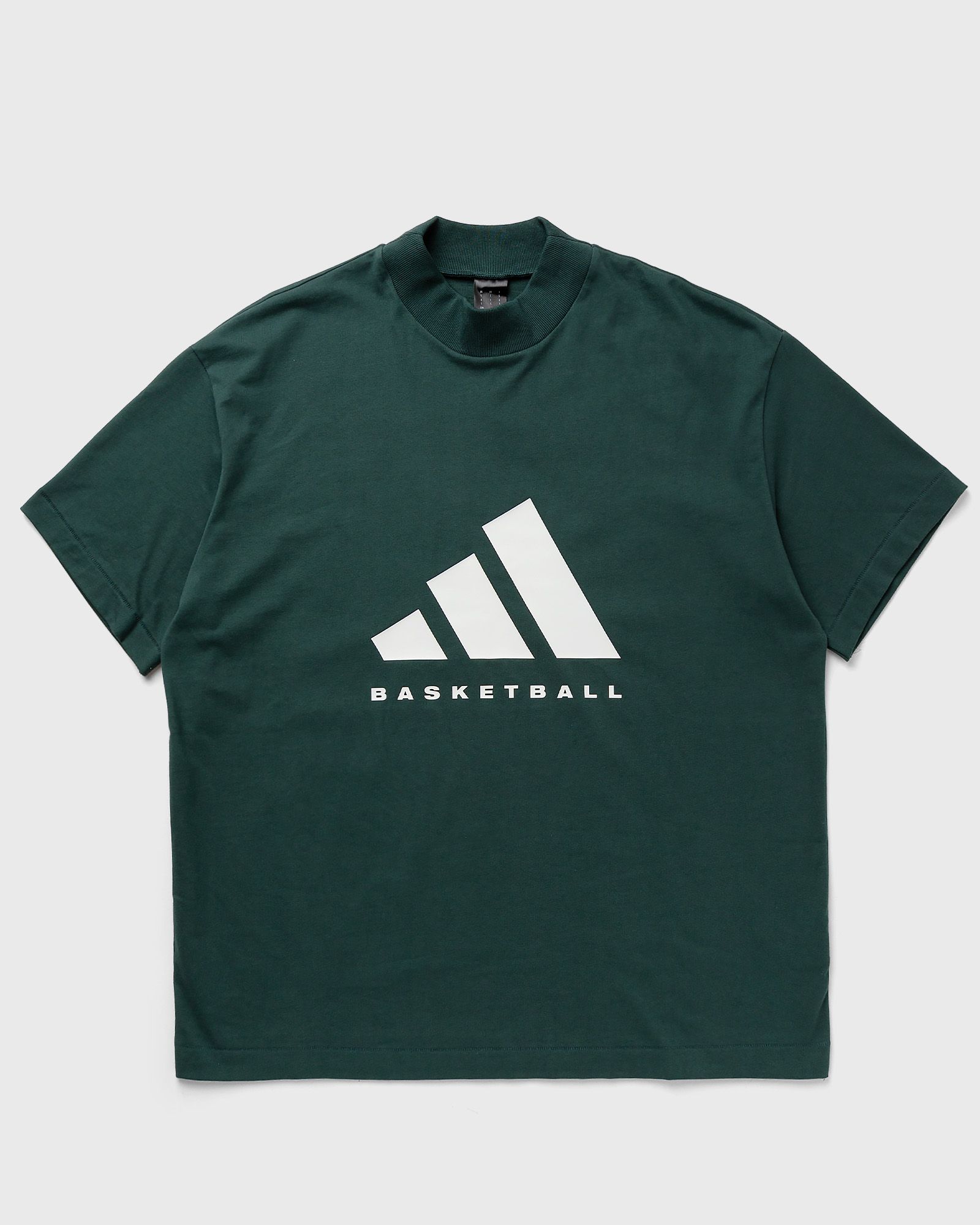 Adidas - basketball cotton jersey tee men shortsleeves green in größe:l