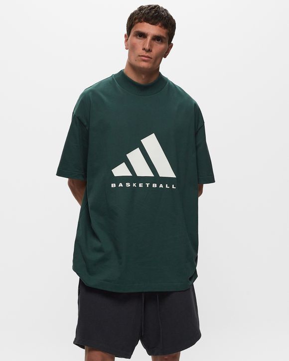 Adidas BASKETBALL COTTON JERSEY TEE Green BSTN Store