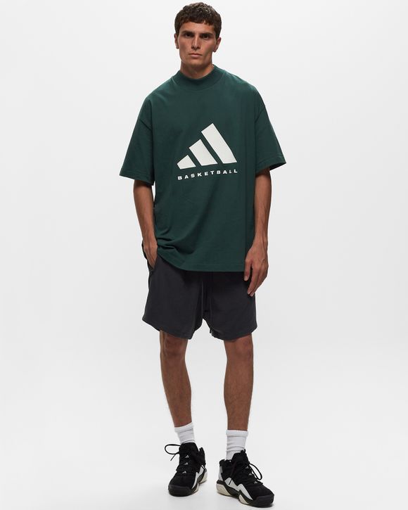 Adidas BASKETBALL COTTON JERSEY TEE Green BSTN Store