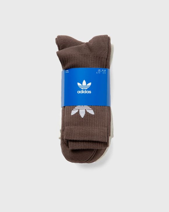 adidas 3-Stripes Cushioned Crew Socks 3 Pairs - Grey | adidas Canada