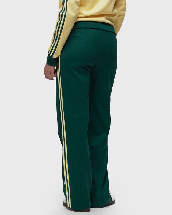 adidas Originals retro beckenbauer track pants in green and yellow