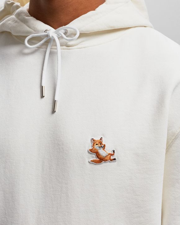 Maison Kitsune CHILLAX FOX PATCH CLASSIC HOODIE White | BSTN Store