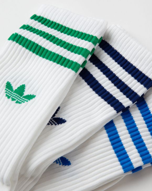 adidas Solid Crew Socks 3 Pairs - White