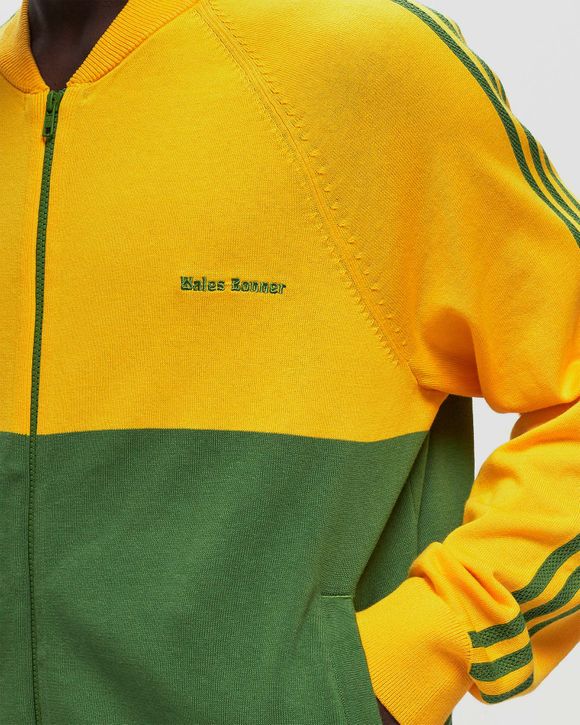 Adidas X WALES BONNER NEW KNIT TRACK TOP Green Yellow BSTN Store