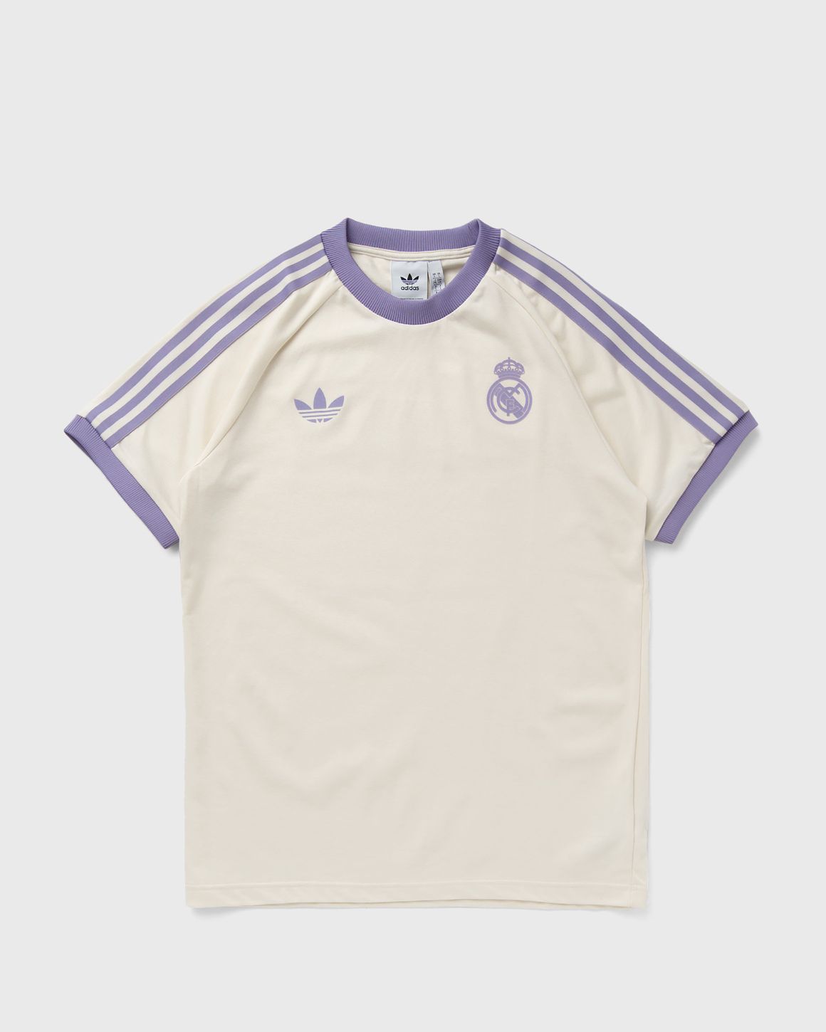 Real Madrid Mens Adidas Originals Adicolor T Shirt Off White L