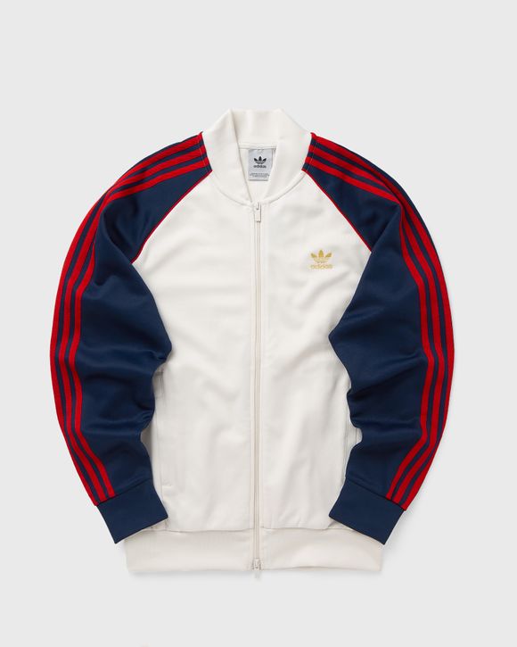 Adidas originals superstar track top navy/white hotsell