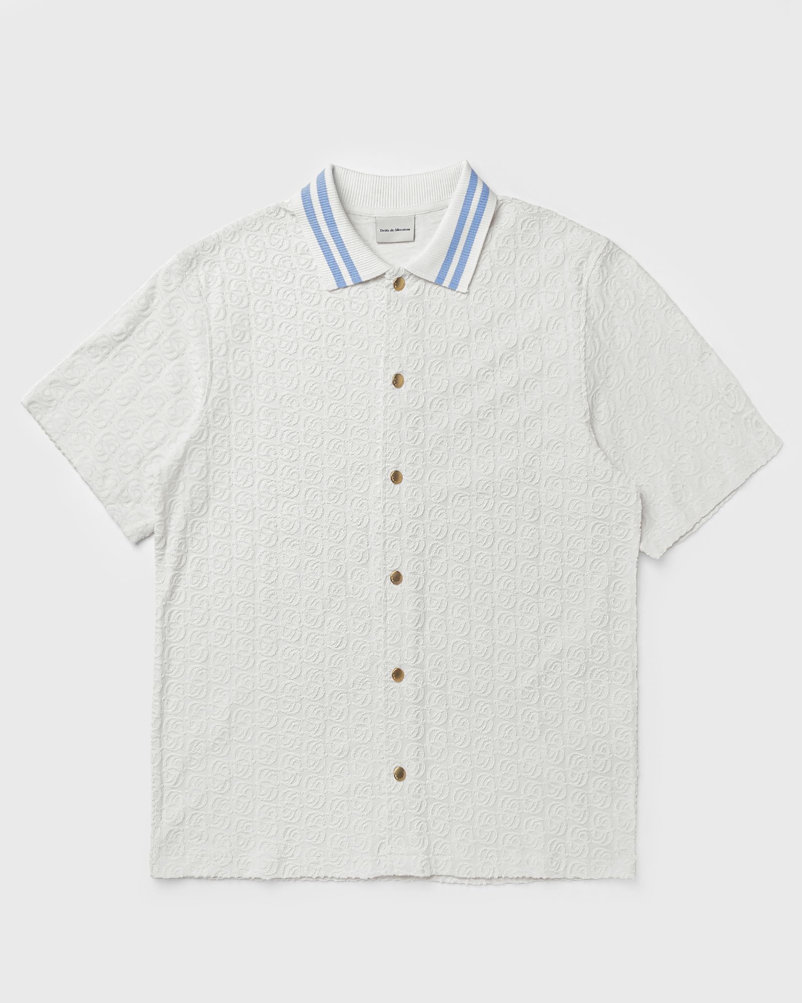 Drôle de Monsieur Drôle de Monsieur Monogramme Shirt in white