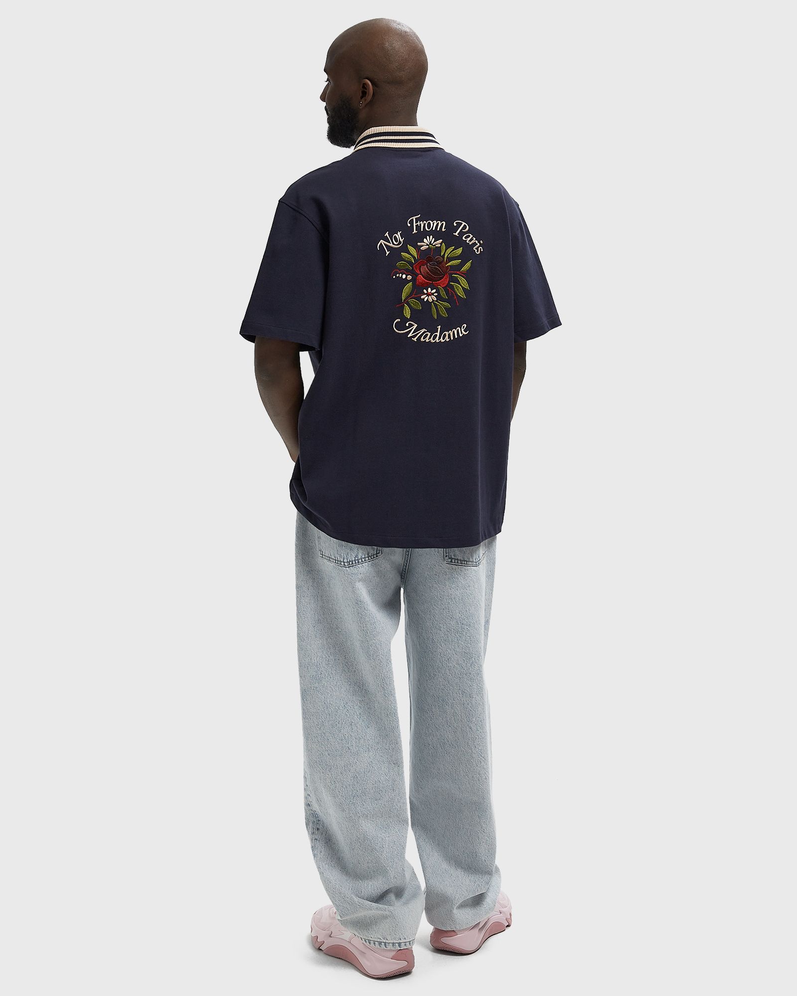 PiquÈe Slogan Rose Shirt