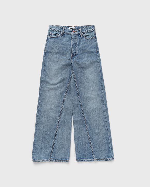 Ganni - Heavy Denim Wide Drawstring Jeans  HBX - Globally Curated Fashion  and Lifestyle by Hypebeast