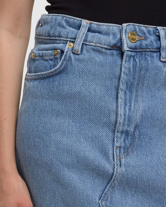 Heavy Denim Midi Skirt