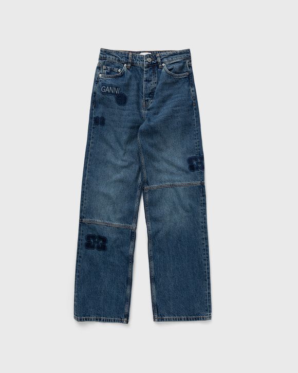 Ganni - Heavy Denim Wide Drawstring Jeans  HBX - Globally Curated Fashion  and Lifestyle by Hypebeast