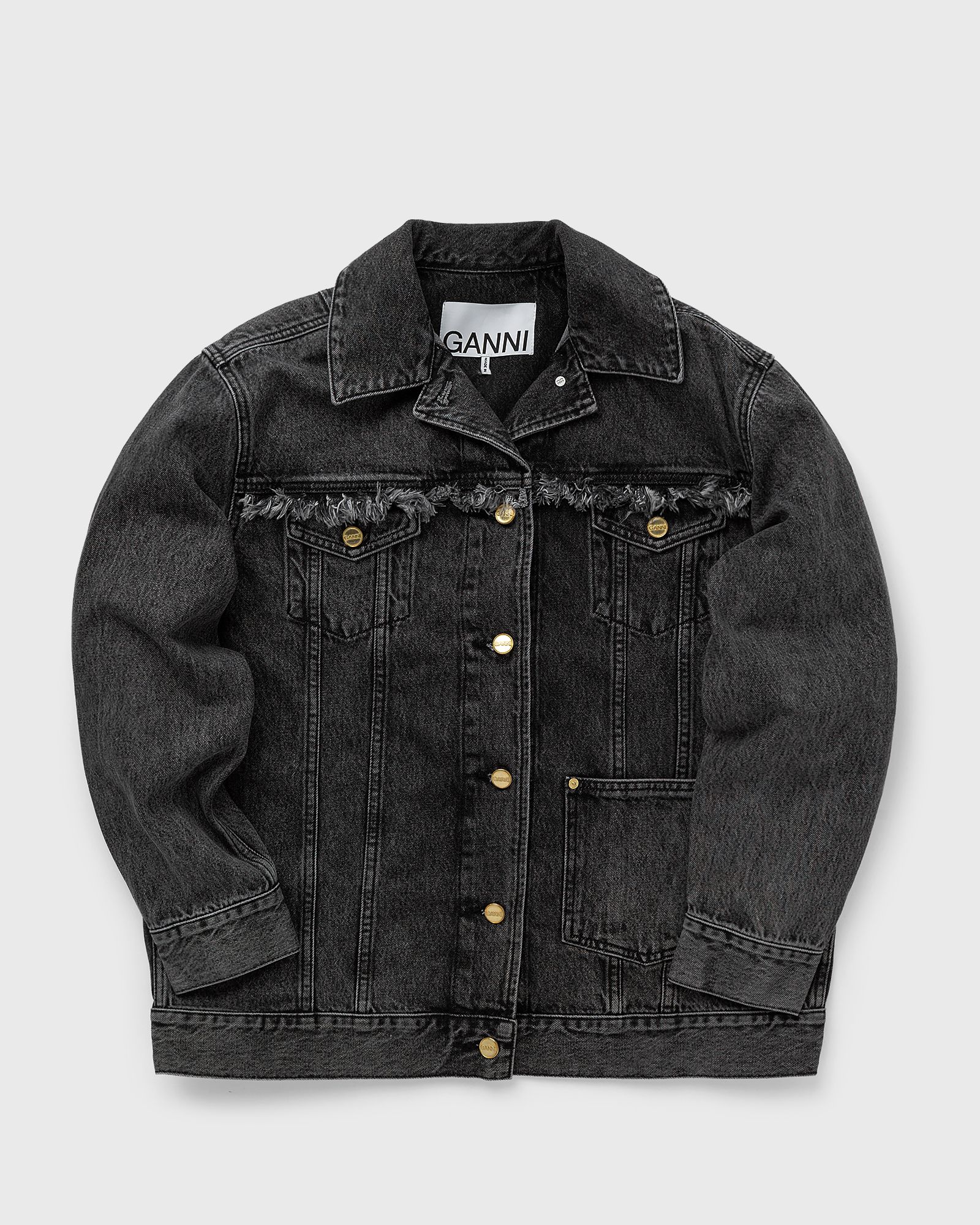 Snow Washed Denim Oversized Jacket