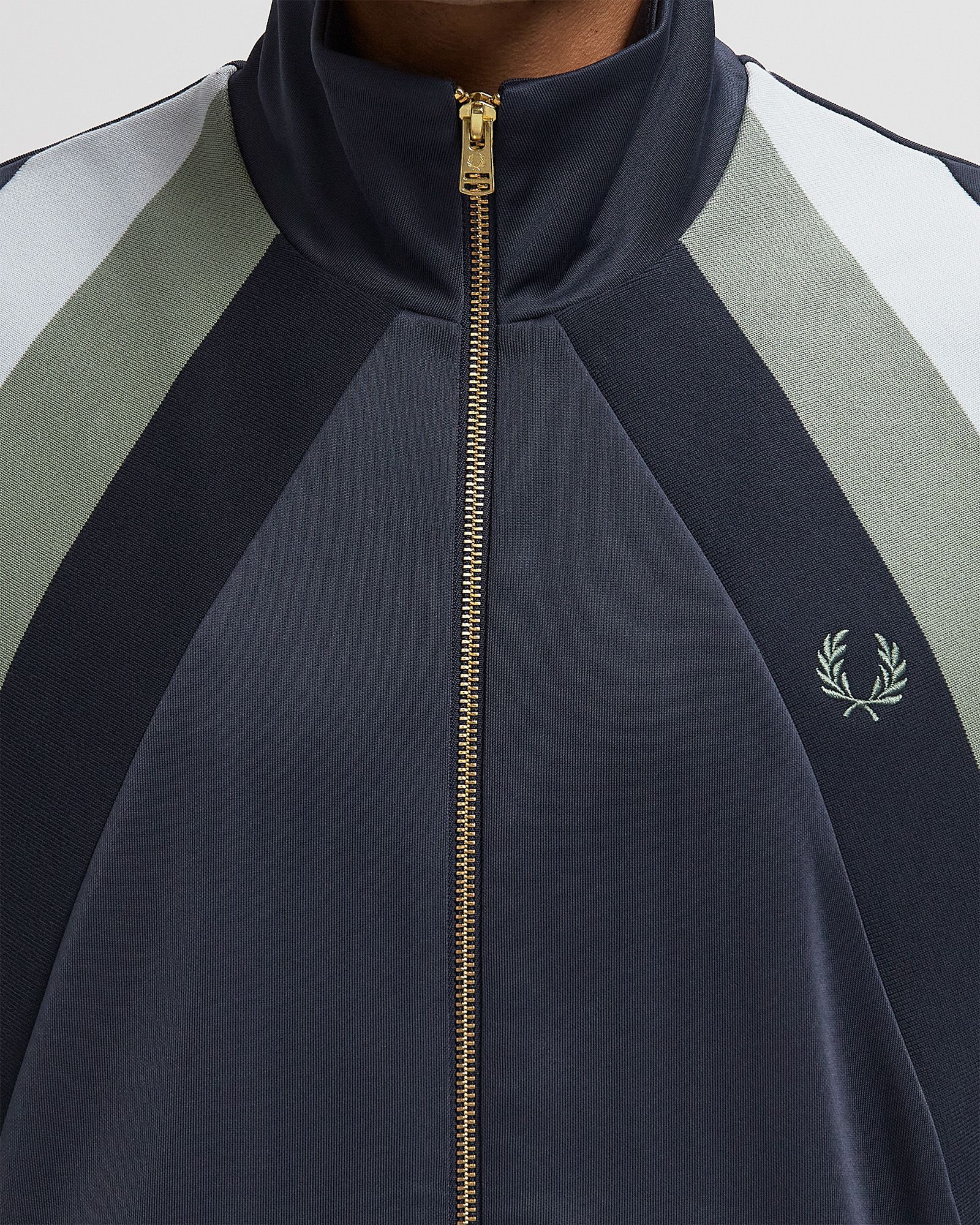 STRIPED PANEL TRACK JACKET