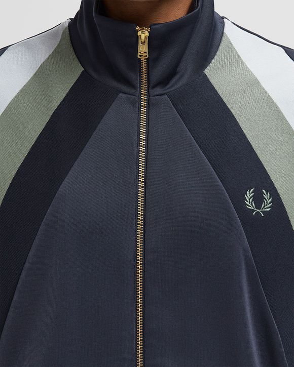 STRIPED PANEL TRACK JACKET