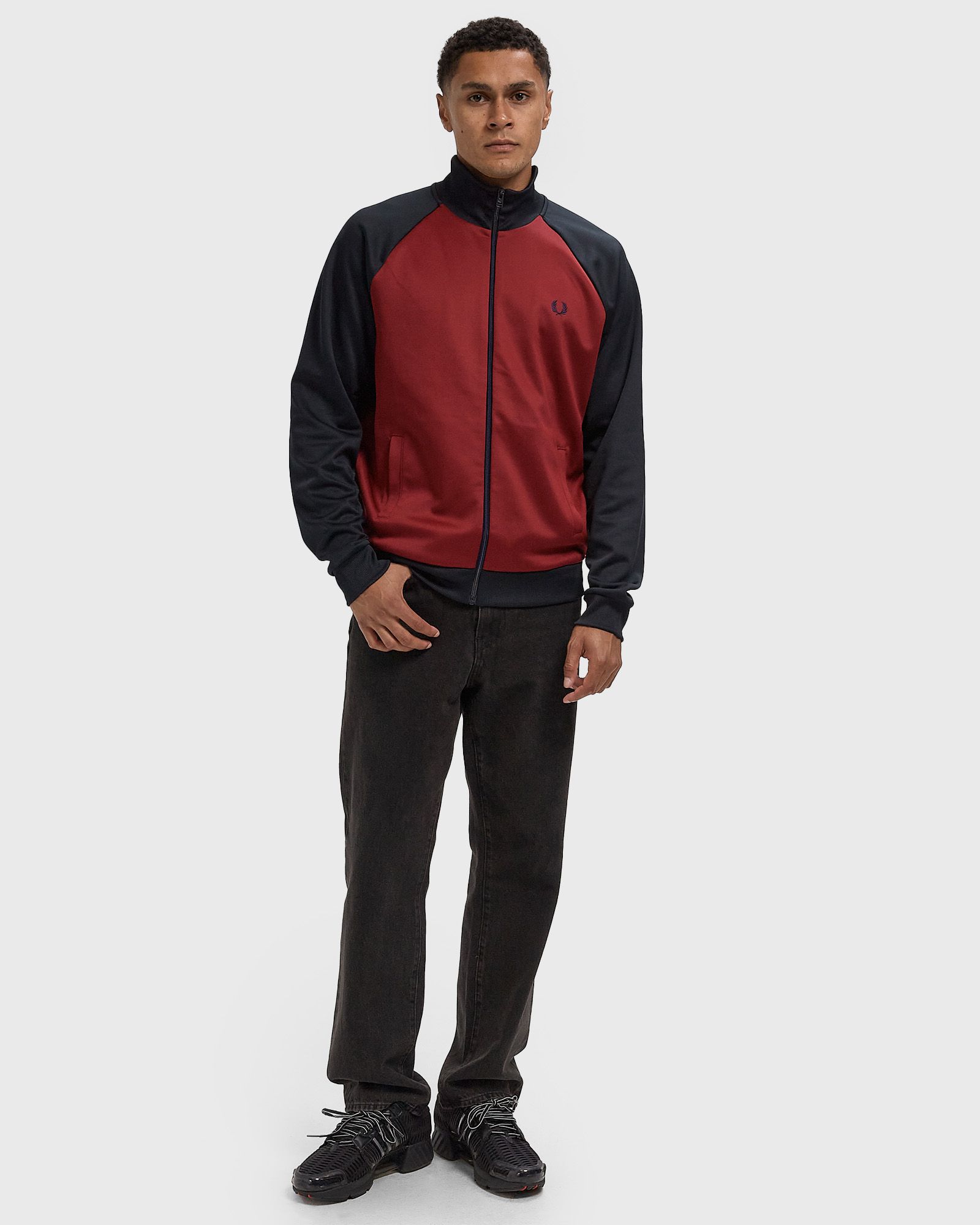 CONTRAST SLEEVE TRACK JACKET
