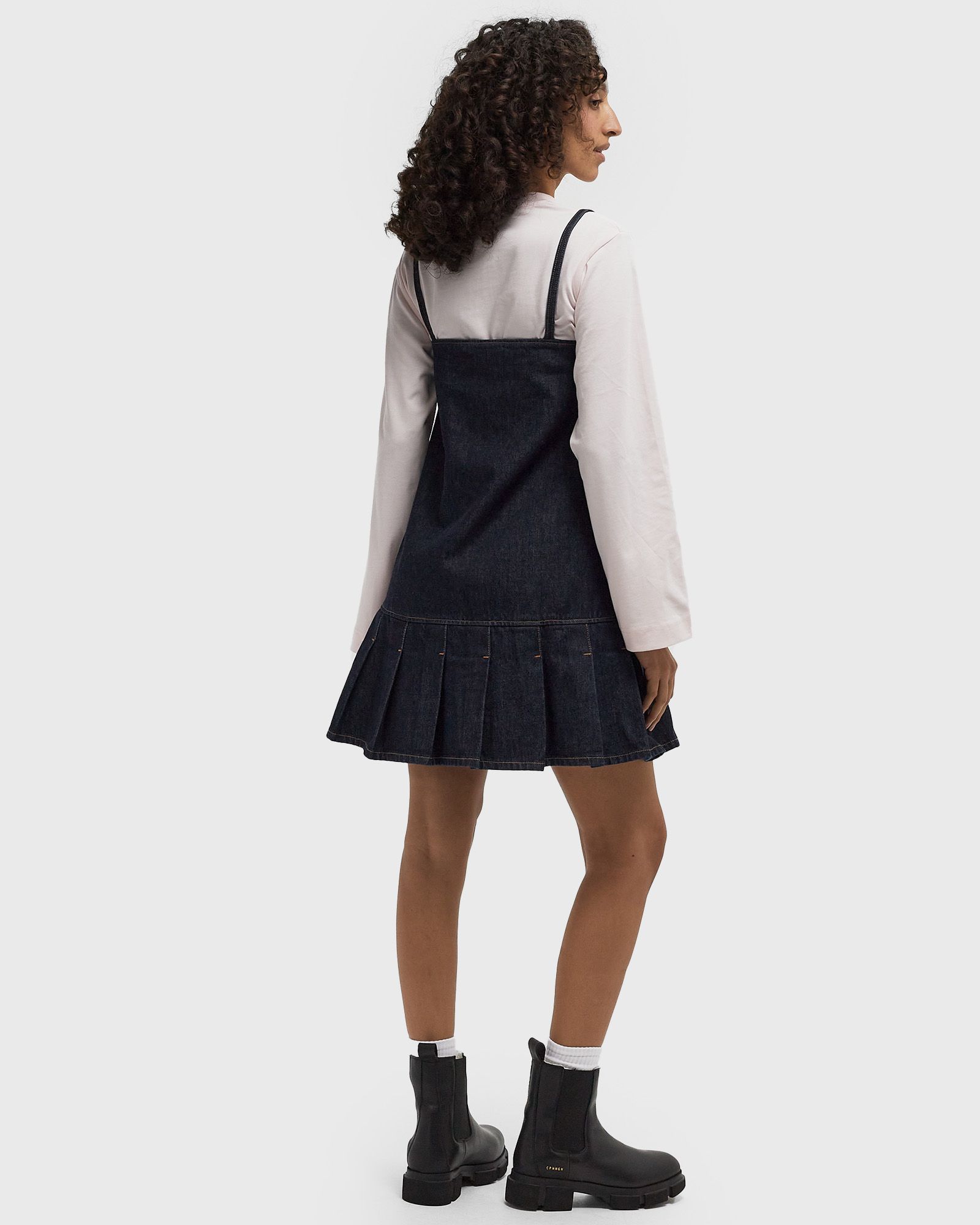 Rinse Denim Strap Mini Dress
