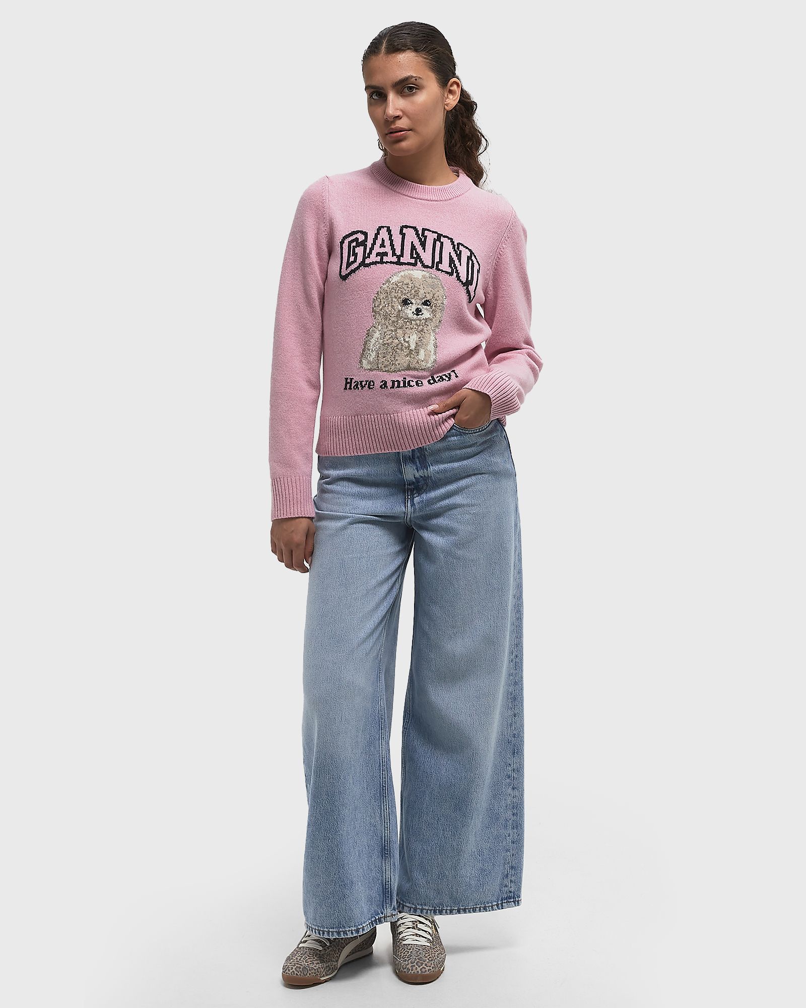 Soft Rigid Denim Baggy Jeans