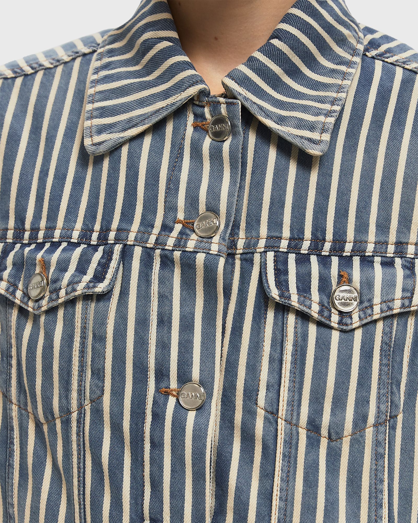 Light Stripe Denim Jacket