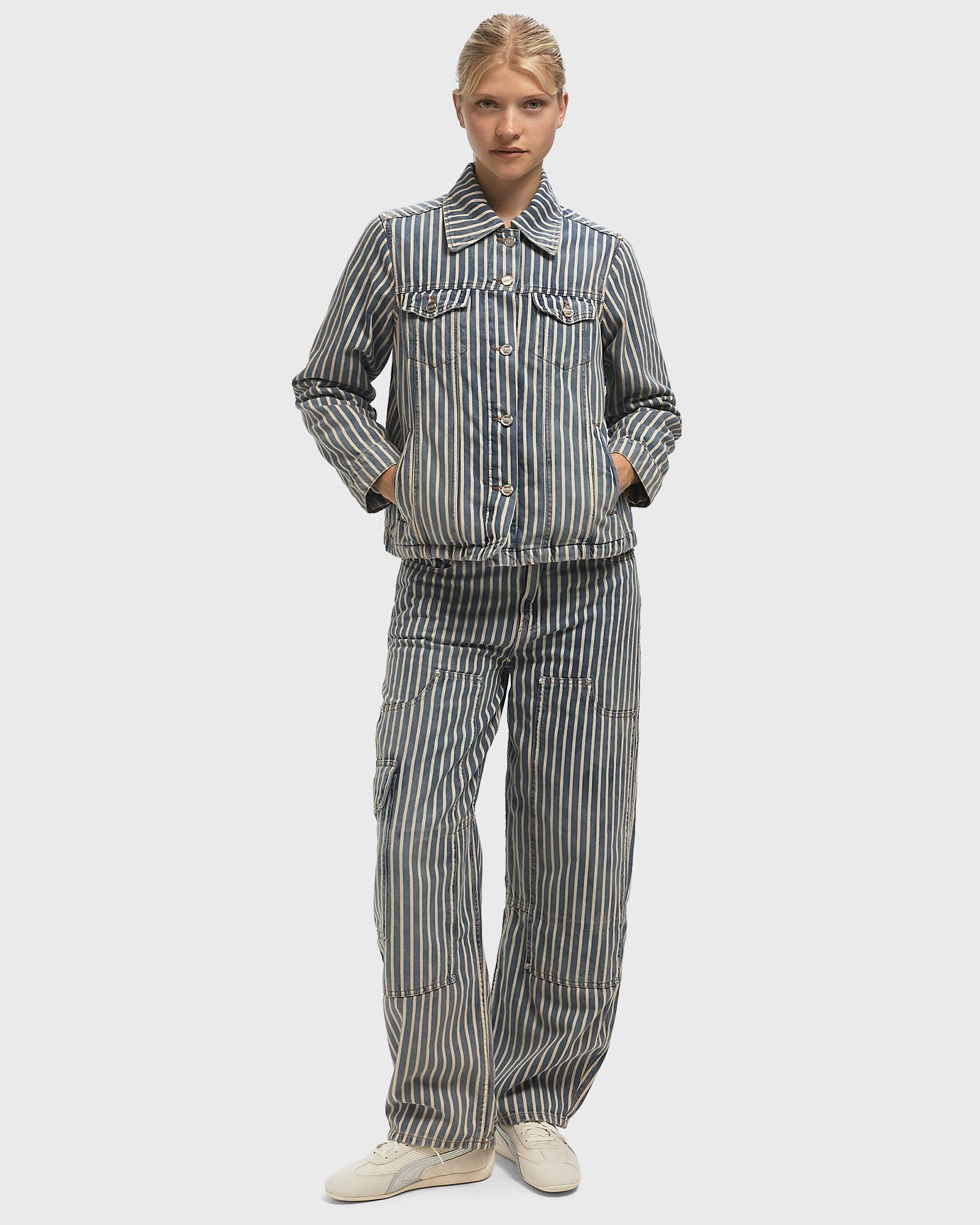 Light Stripe Denim Jacket