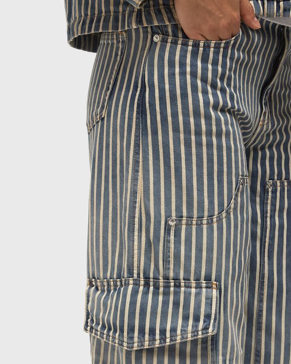 Light Stripe Denim Carpenter Jeans