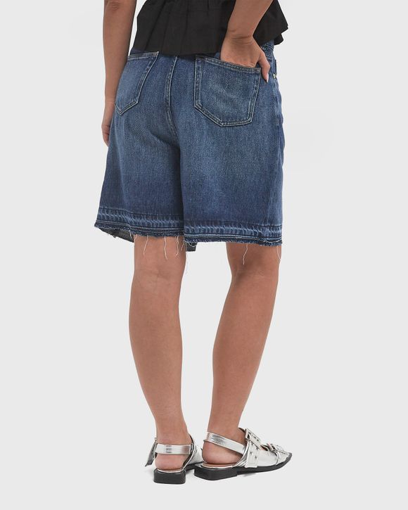 GANNI ライトテニムフリツシンス J1706 567 Mid Blue Vintage Blue Pleated Jeans | GANNI US