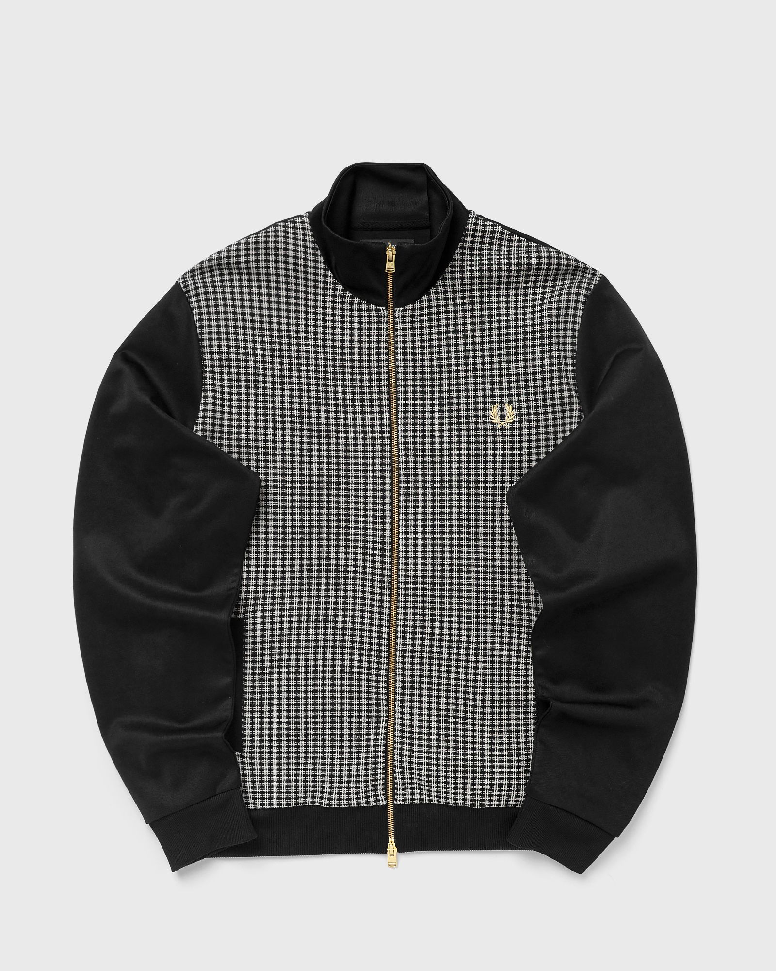 Fred Perry Fred Perry KNITTED FRONT TRACK JACKET in black