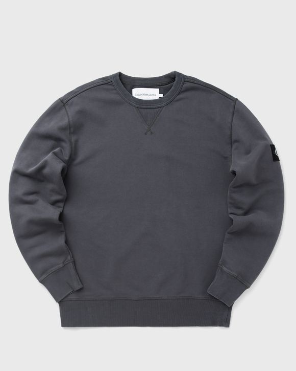 WASHED BADGE CREW NECK