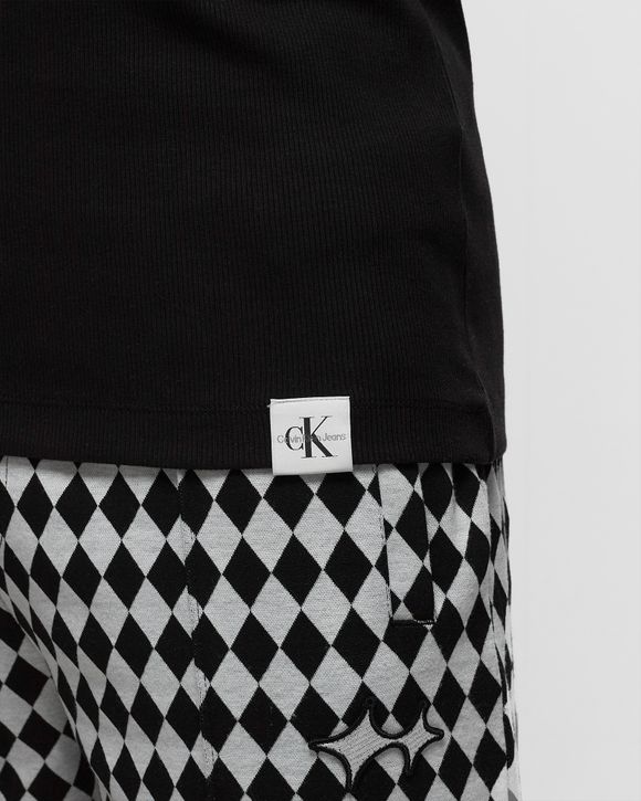 WOVEN TAB TANK TOP
