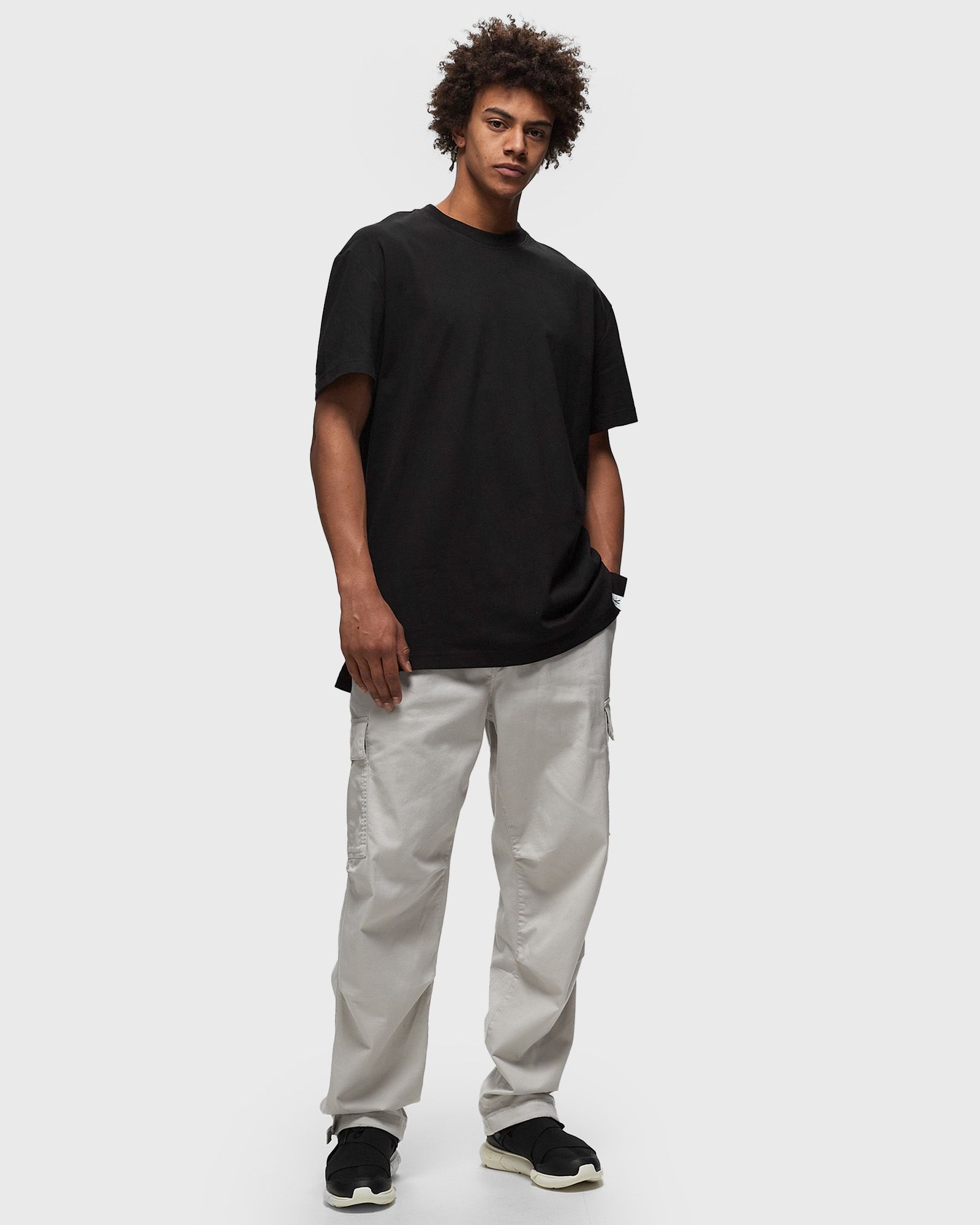 WOVEN TAB LONG TEE