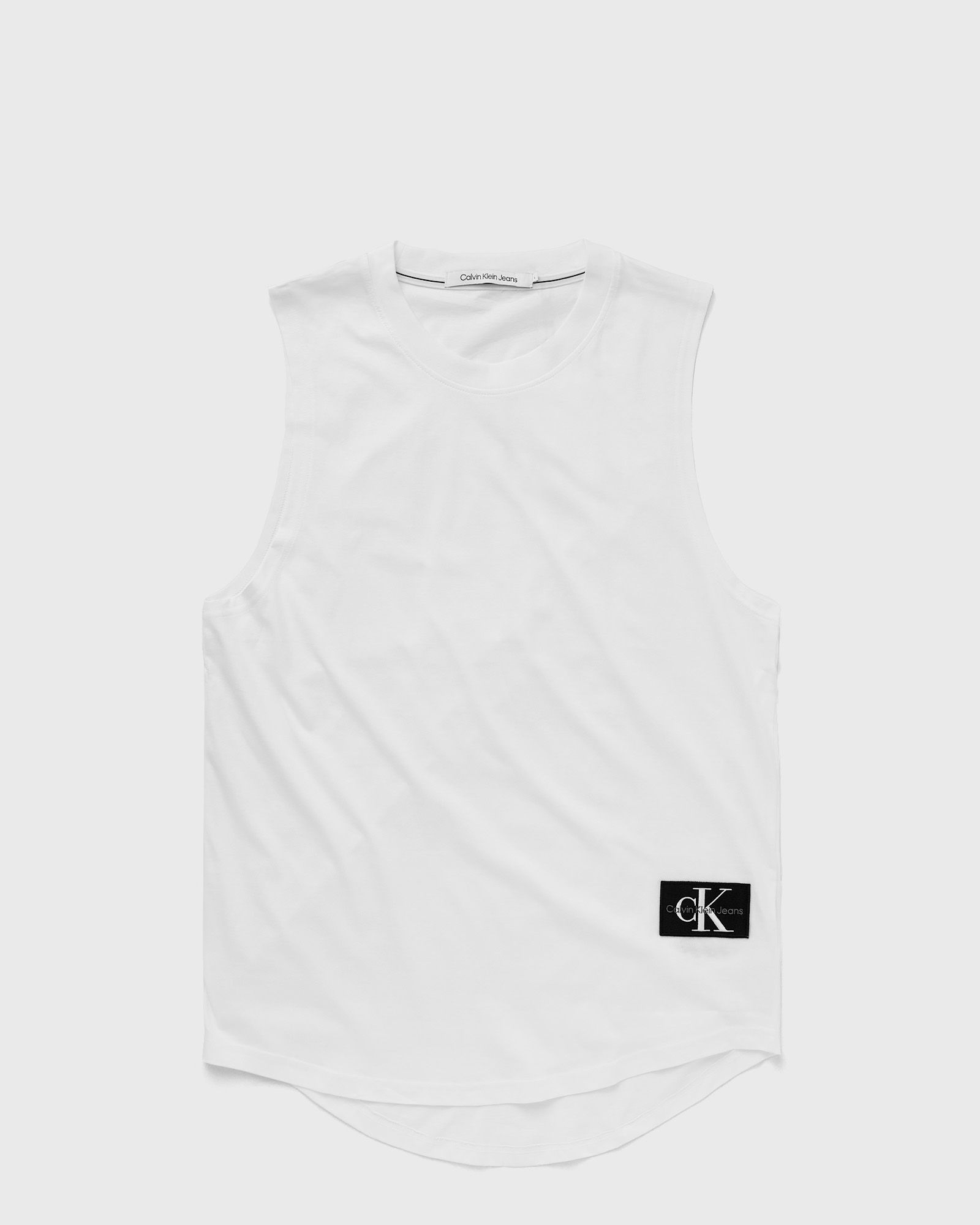 Calvin Klein Jeans - monologo badge tank men tank tops white in größe:xxl